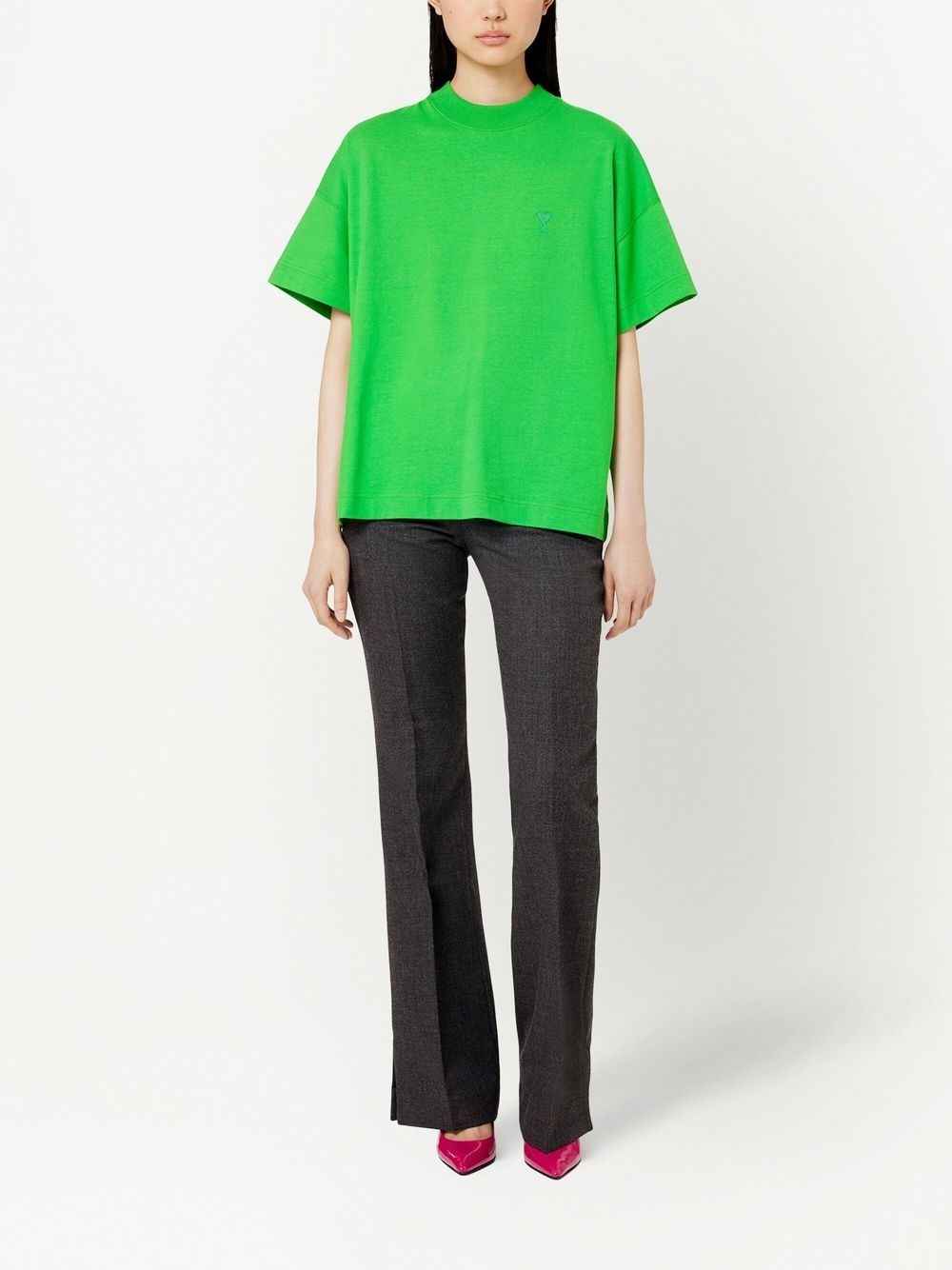 mid-rise flared trousers - 2