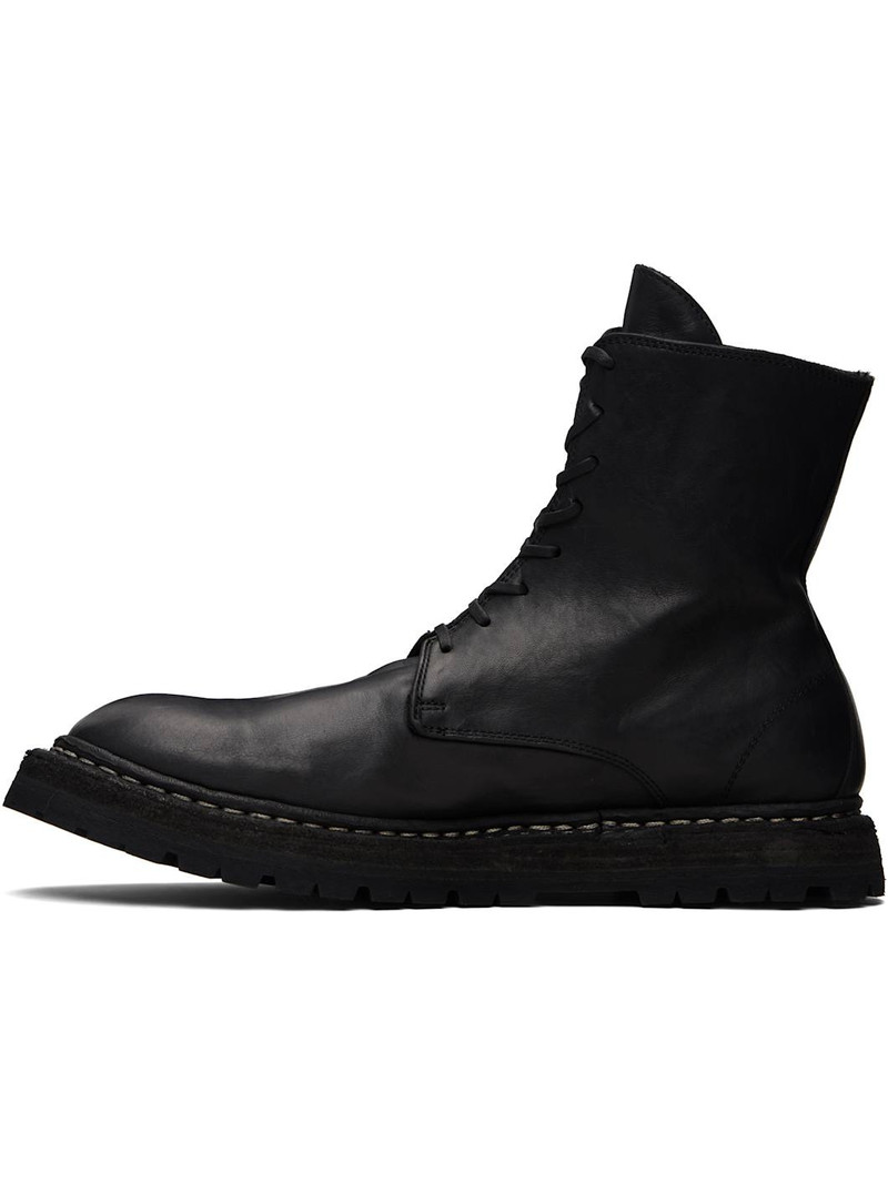 Guidi Black Soft Horse Leather 9950 Boots outlook