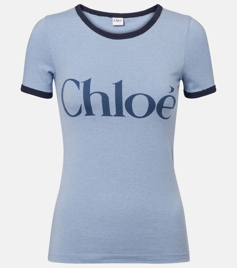 Logo cotton-blend jersey T-shirt 1