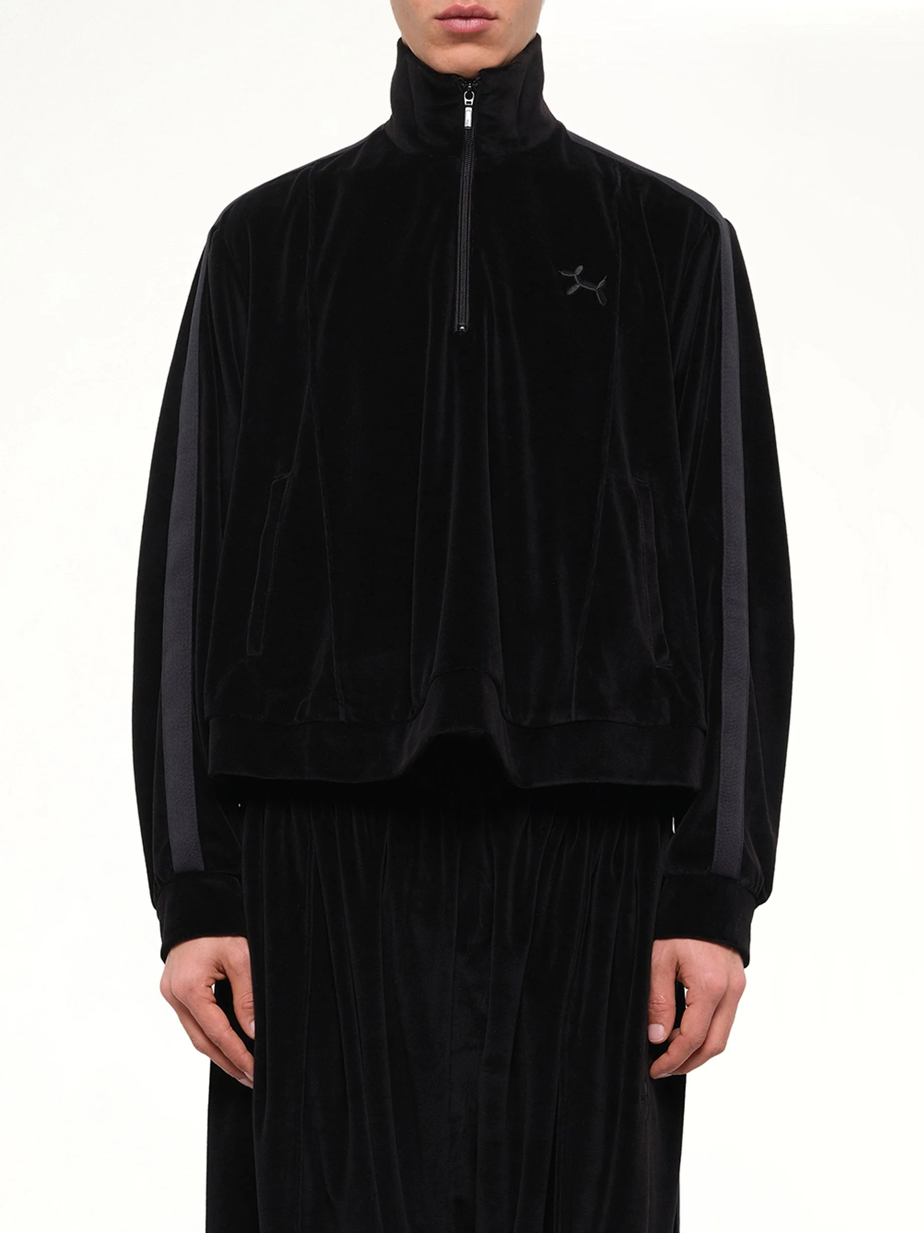 Bubblegum Inflated Track Jacket in Black - 1