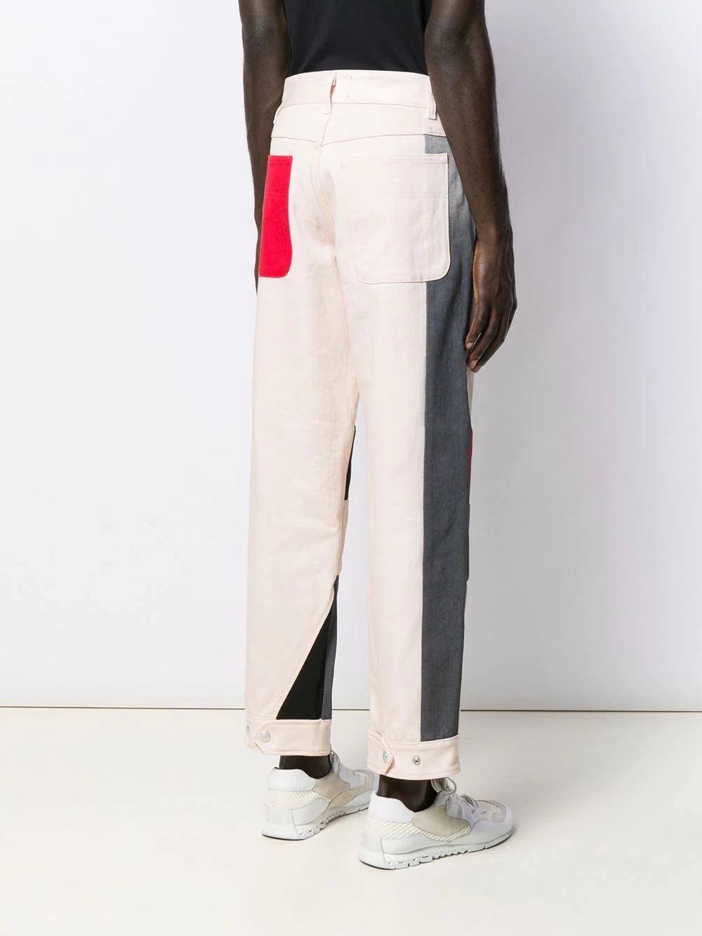 colour block trousers - 4