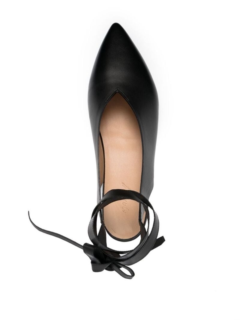 pointed leather sandals - 4