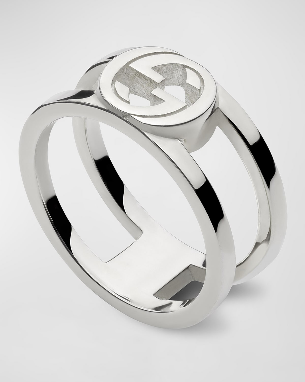 Interlocking G Double Band Ring, 8.8mm - 3