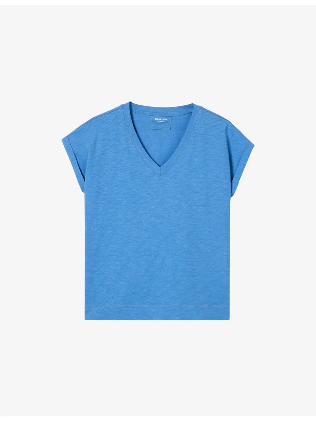 Willa V-Neck Cotton-Jersey T-Shirt - 1