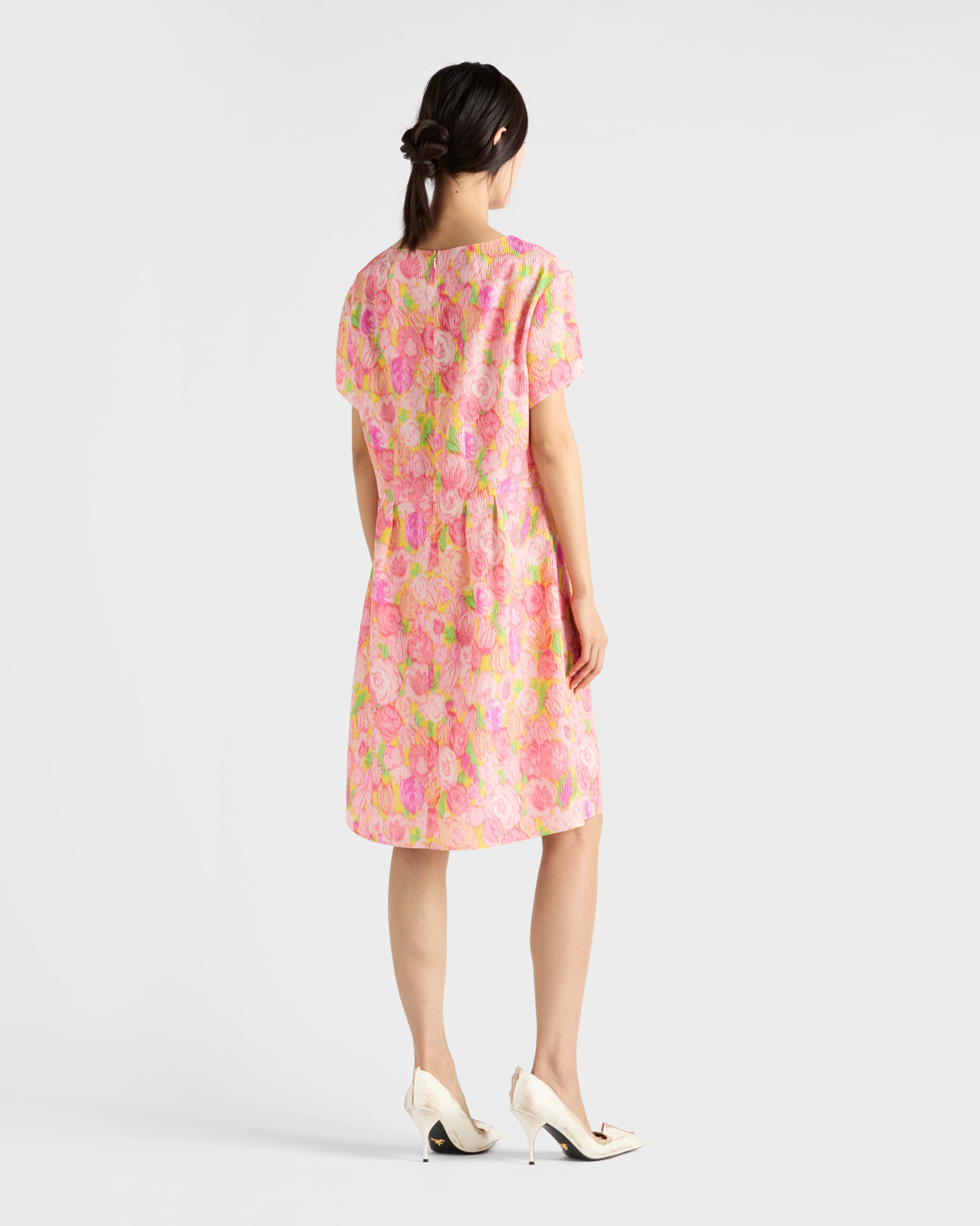 Floral print cloquet dress - 5