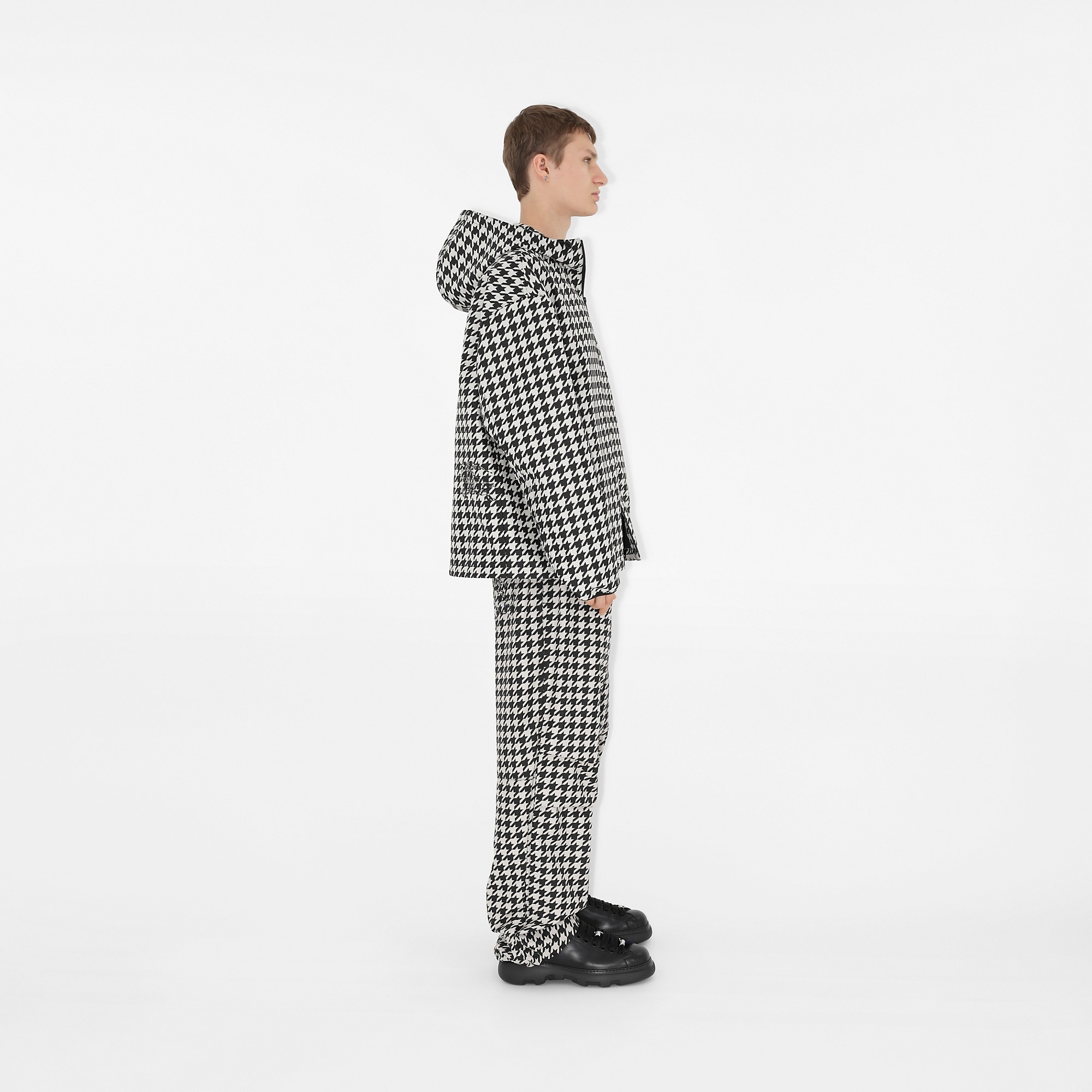 Houndstooth Cargo Trousers - 3