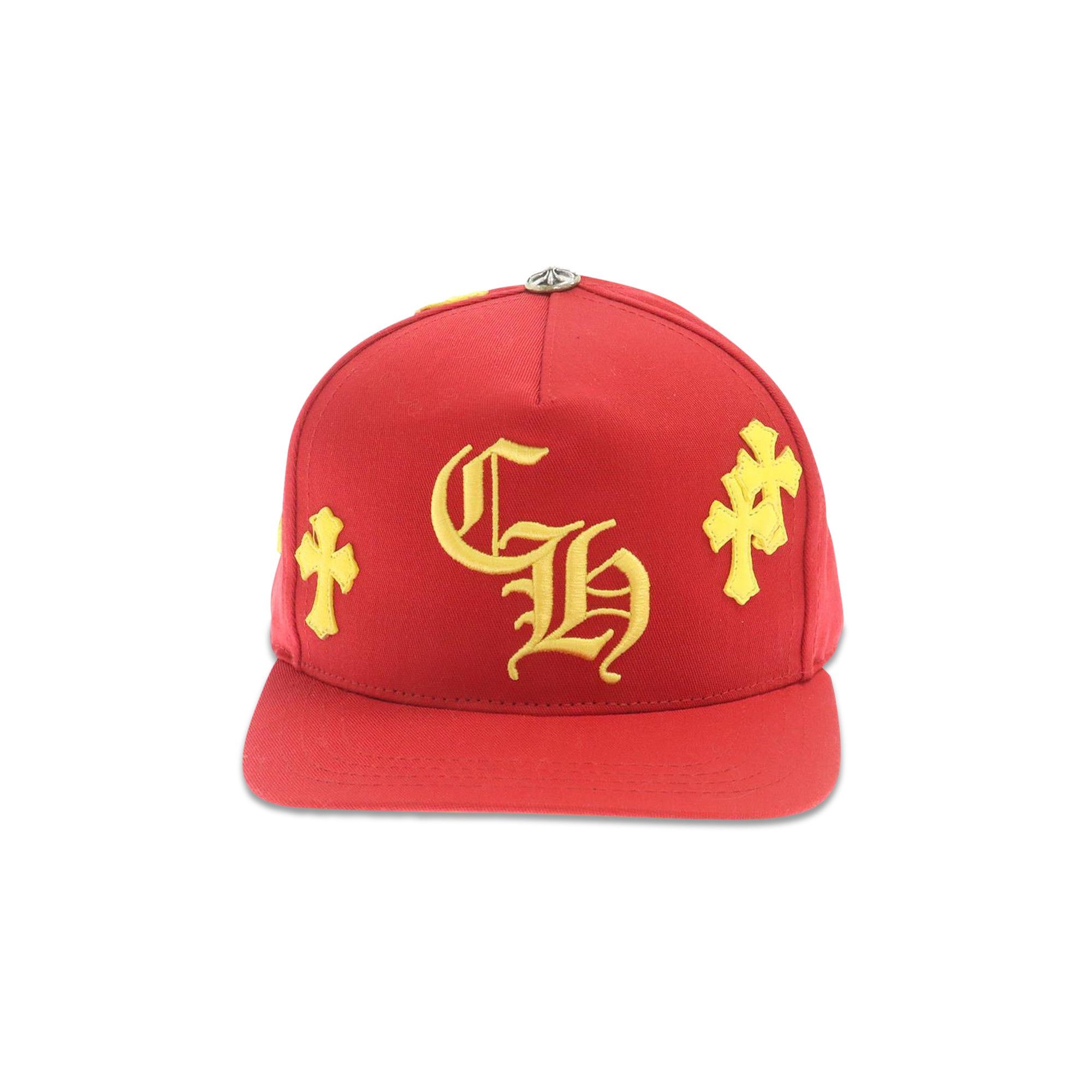 Chrome Hearts Cross Patch Hat 'Red/Yellow' - 1