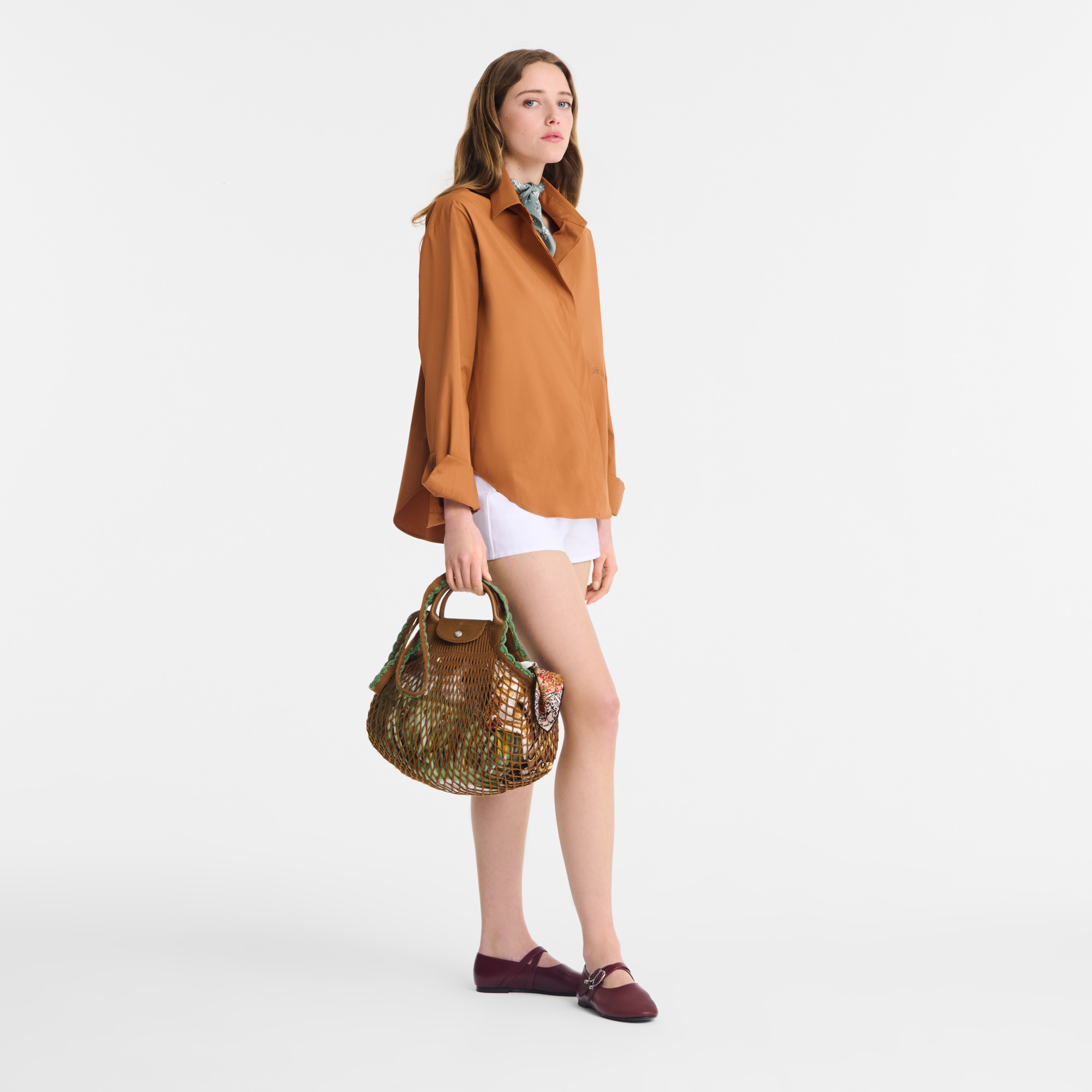 Le Pliage Collection Mesh bag Tobacco - Canvas - 2