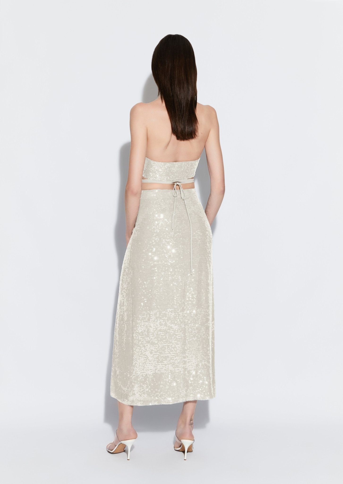 Sequin High Waist Skirt - 3