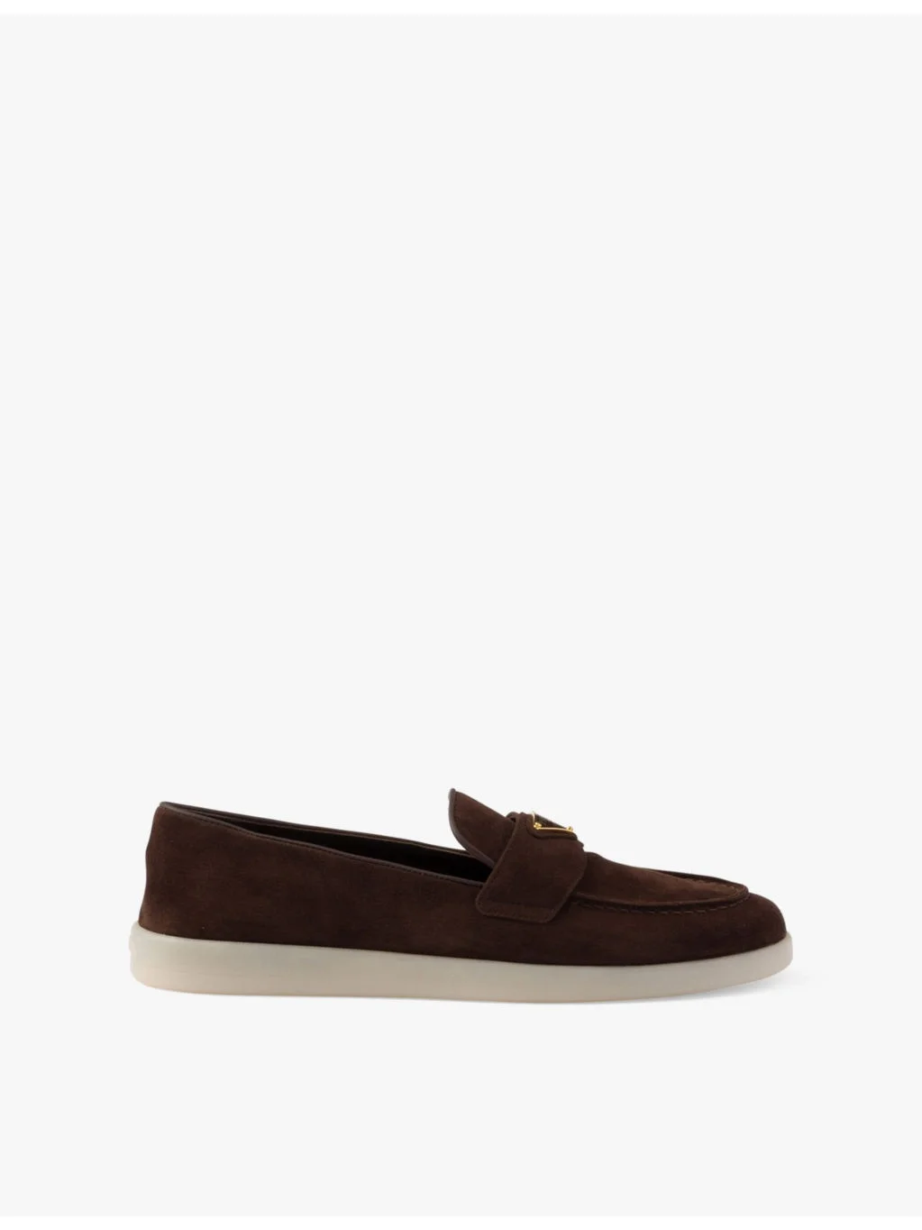 Logo-embellished suede loafers - 1