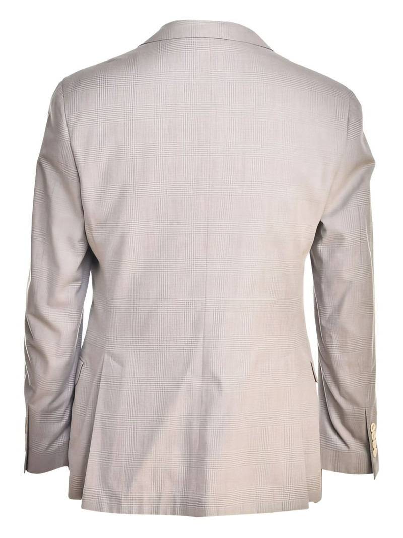 Brunello Cucinelli checked-pattern blazer outlook