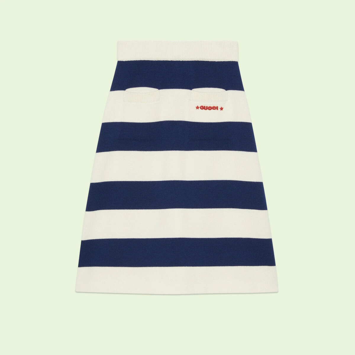 Striped wool skirt - 1