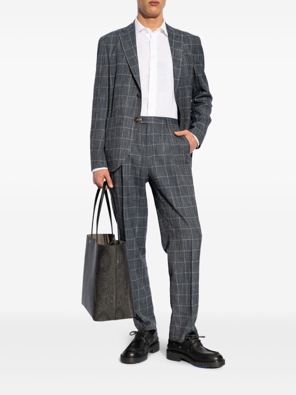 checked blazer - 2
