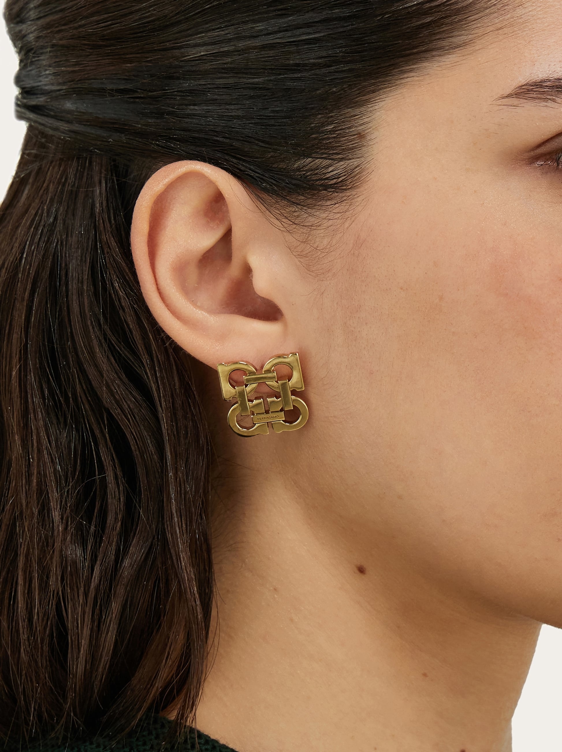 Four Gancini clip on earrings - 4