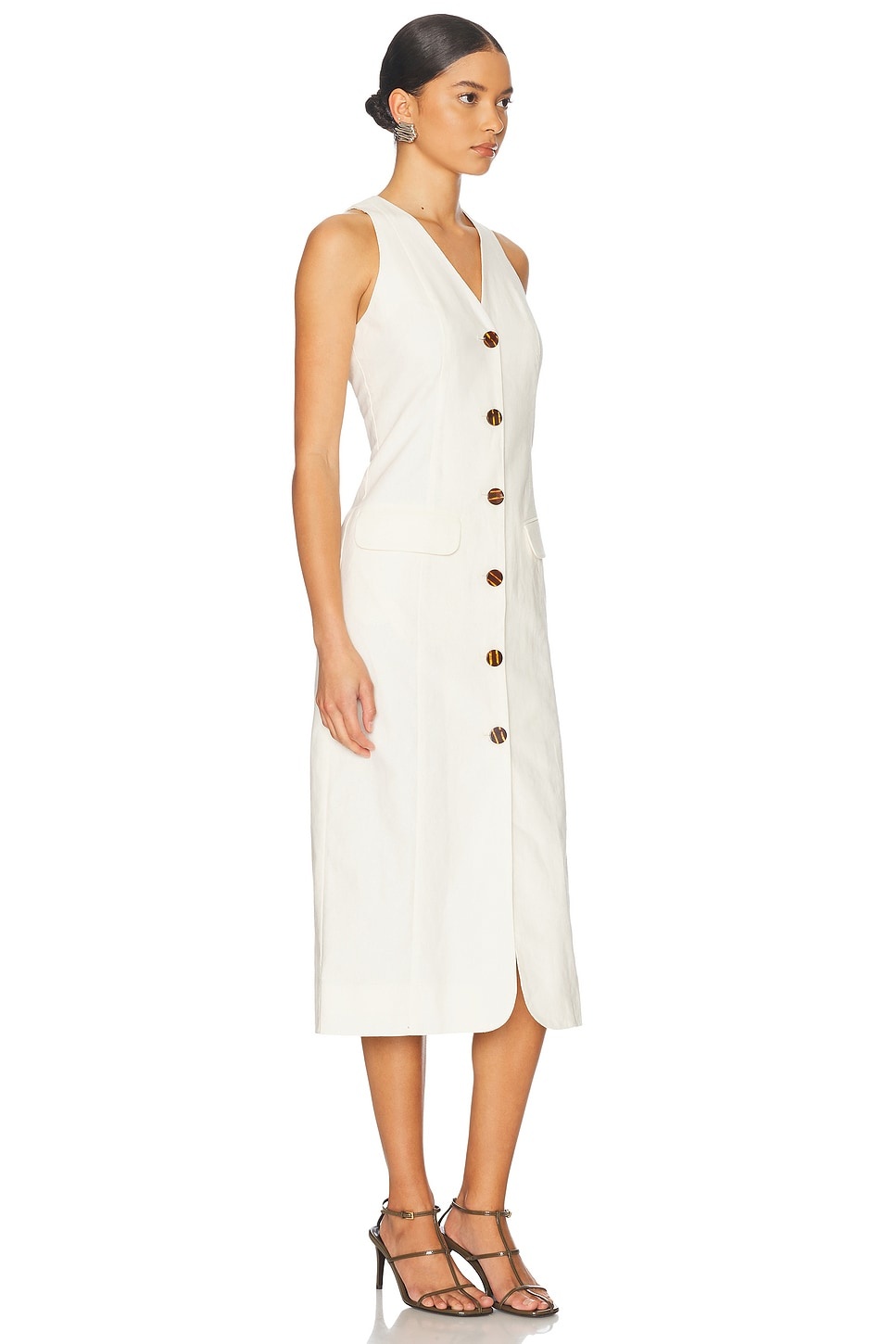 Zapata Linen Midi Dress - 2