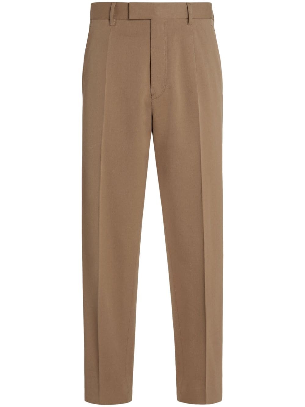 pleated tapered trousers - 1