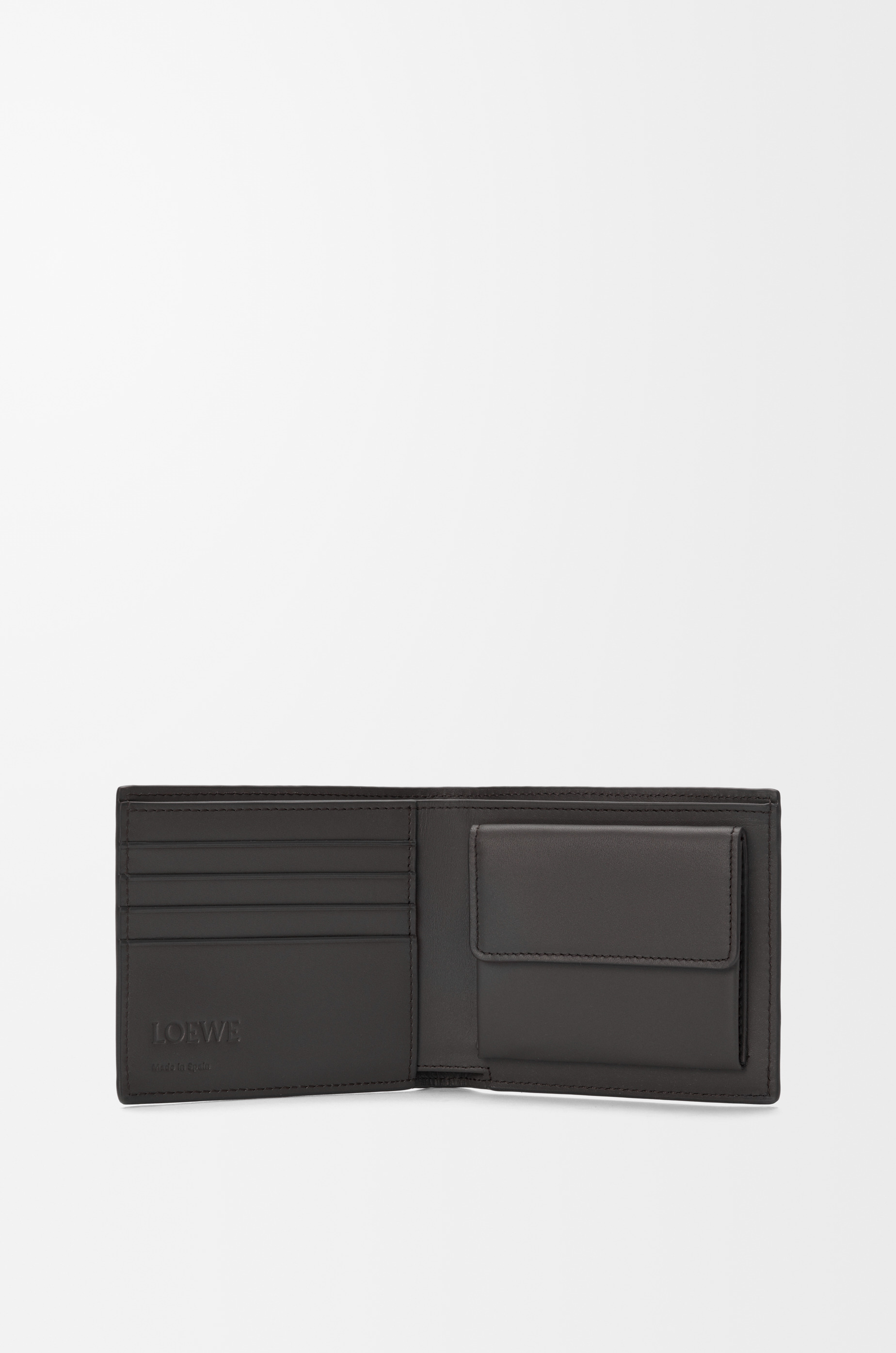 Bifold coin wallet in textured classic calfskin - 2
