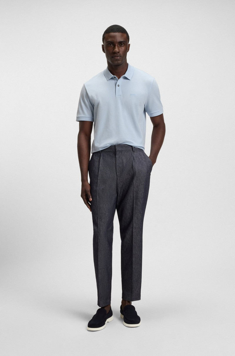 BOSS PALLAS REGULAR-FIT POLO SHIRT IN COTTON WITH EMBROIDERED LOGO outlook