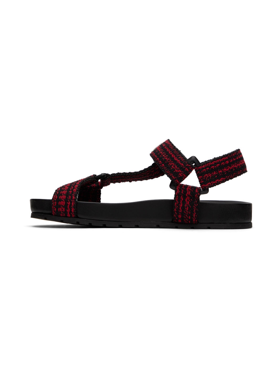 Black & Red Trip Sandals - 3