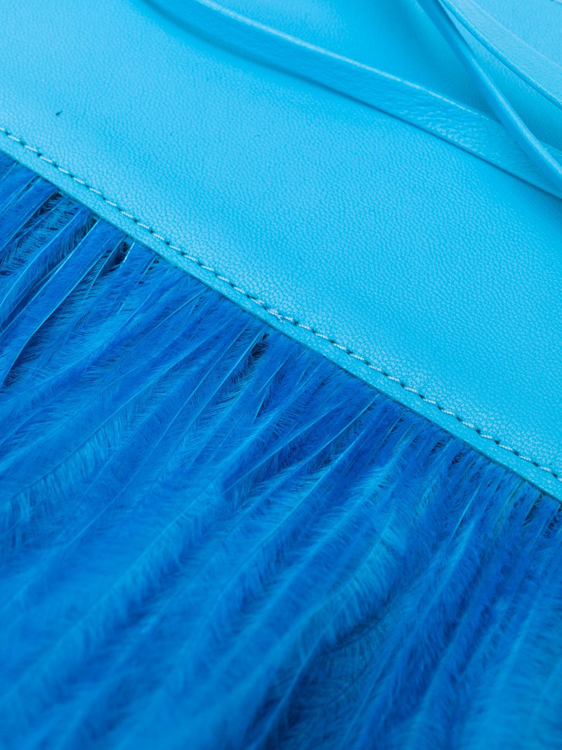 THE ATTICO feather embellished belt outlook
