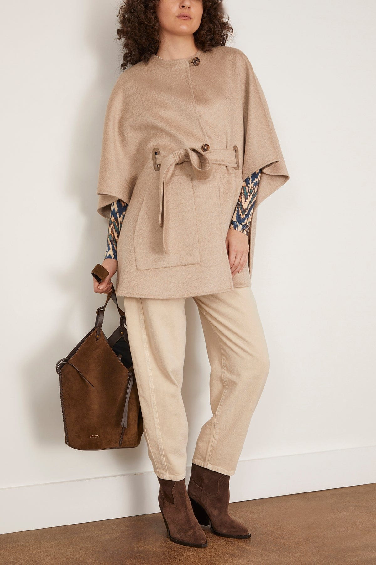Ring Cape in Beige - 2