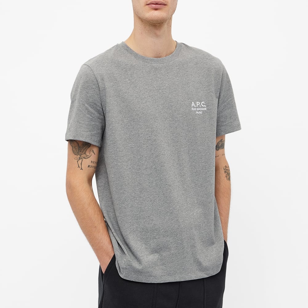 A.P.C. Raymond Embroidered Logo Tee - 4