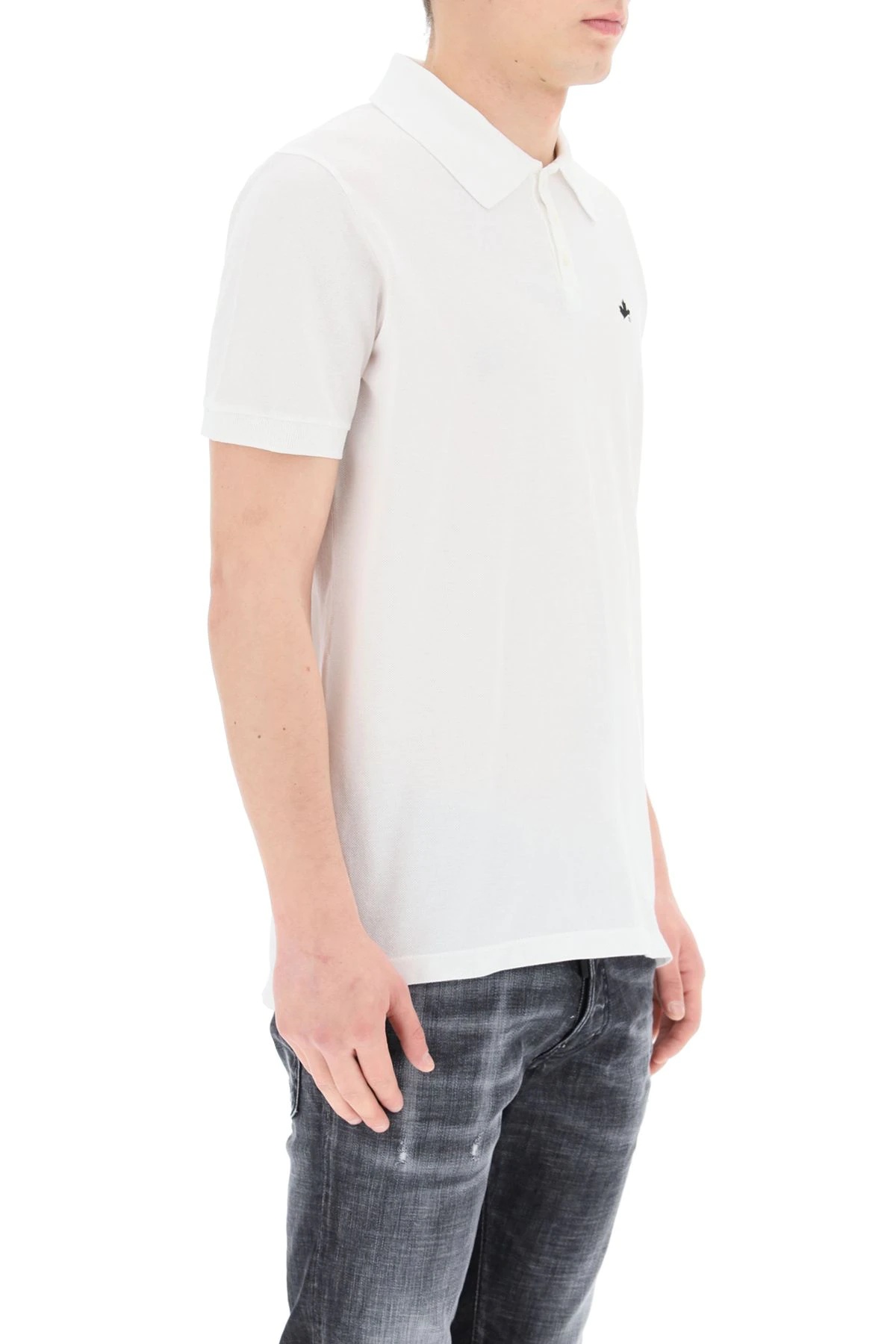 POLO SHIRT WITH D2 MICRO PRINT - 3