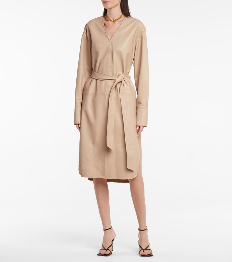 JOSEPH Dahlia leather midi dress outlook