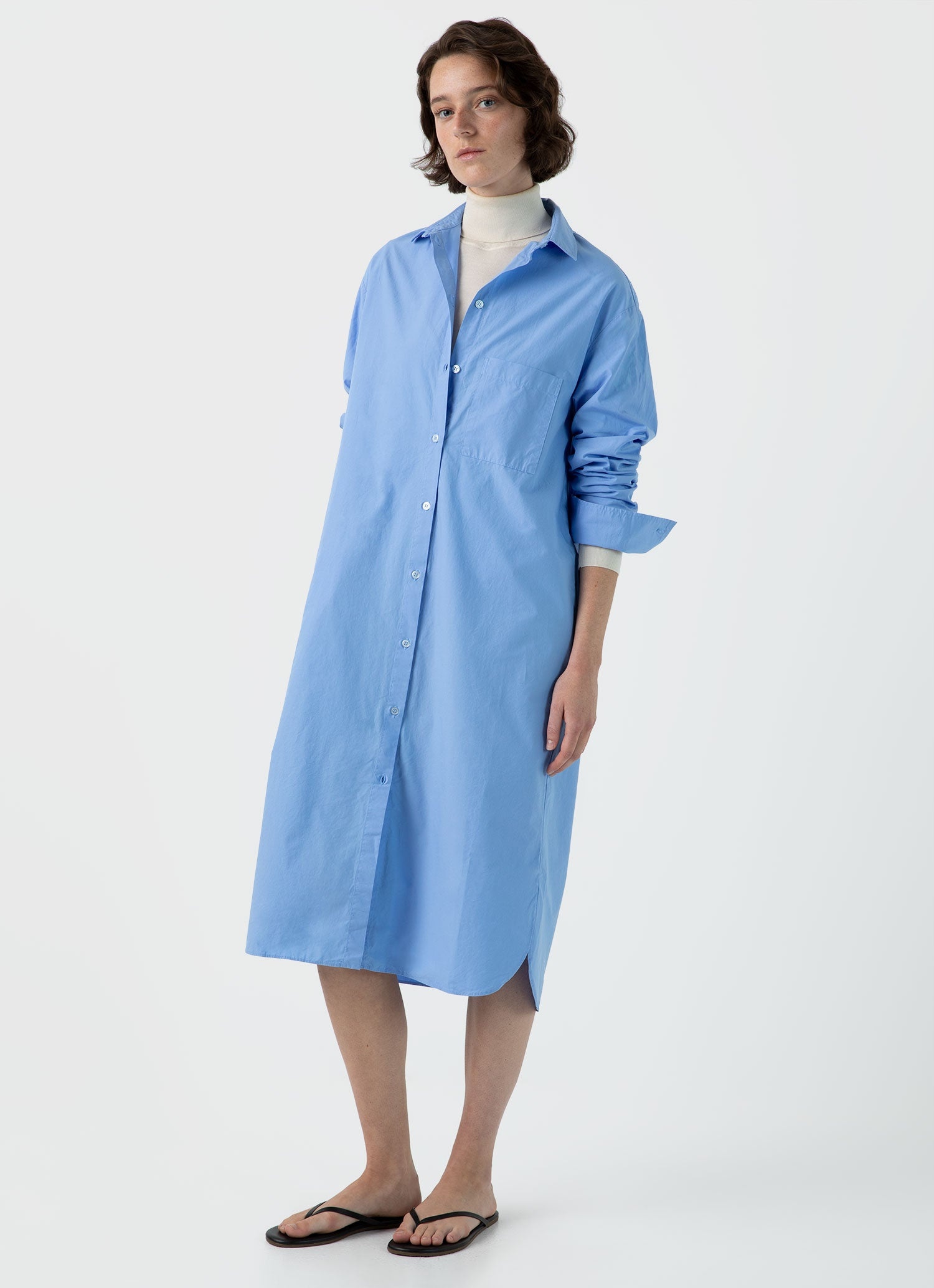 Cotton Poplin Shirt Dress - 2