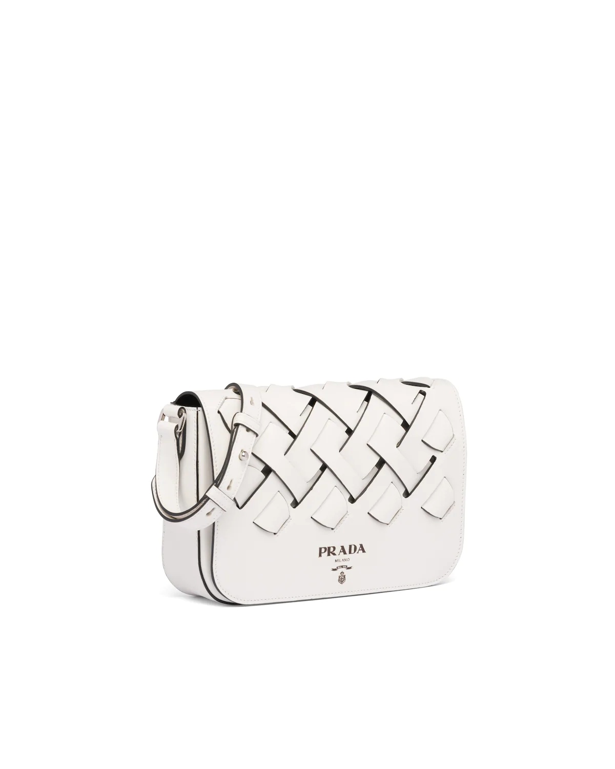 Leather Prada Tress Shoulder Bag - 3