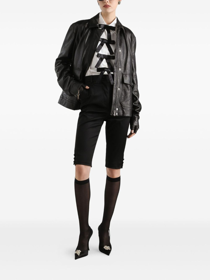 Dolce & Gabbana bow-embellished satin blouse outlook