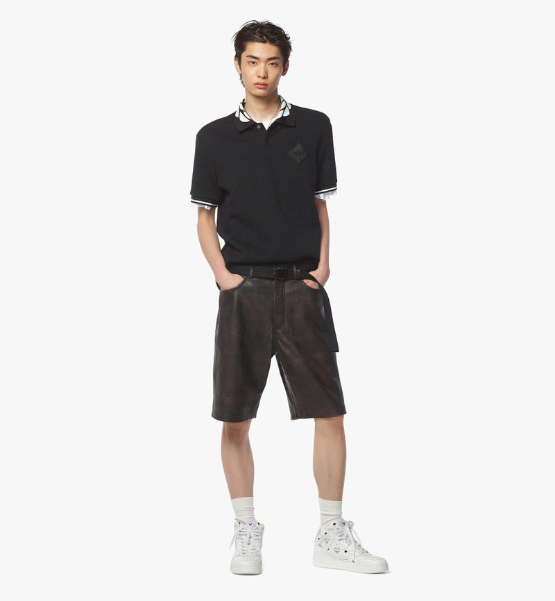 MCM Intarsia Laurel Piqué Polo outlook