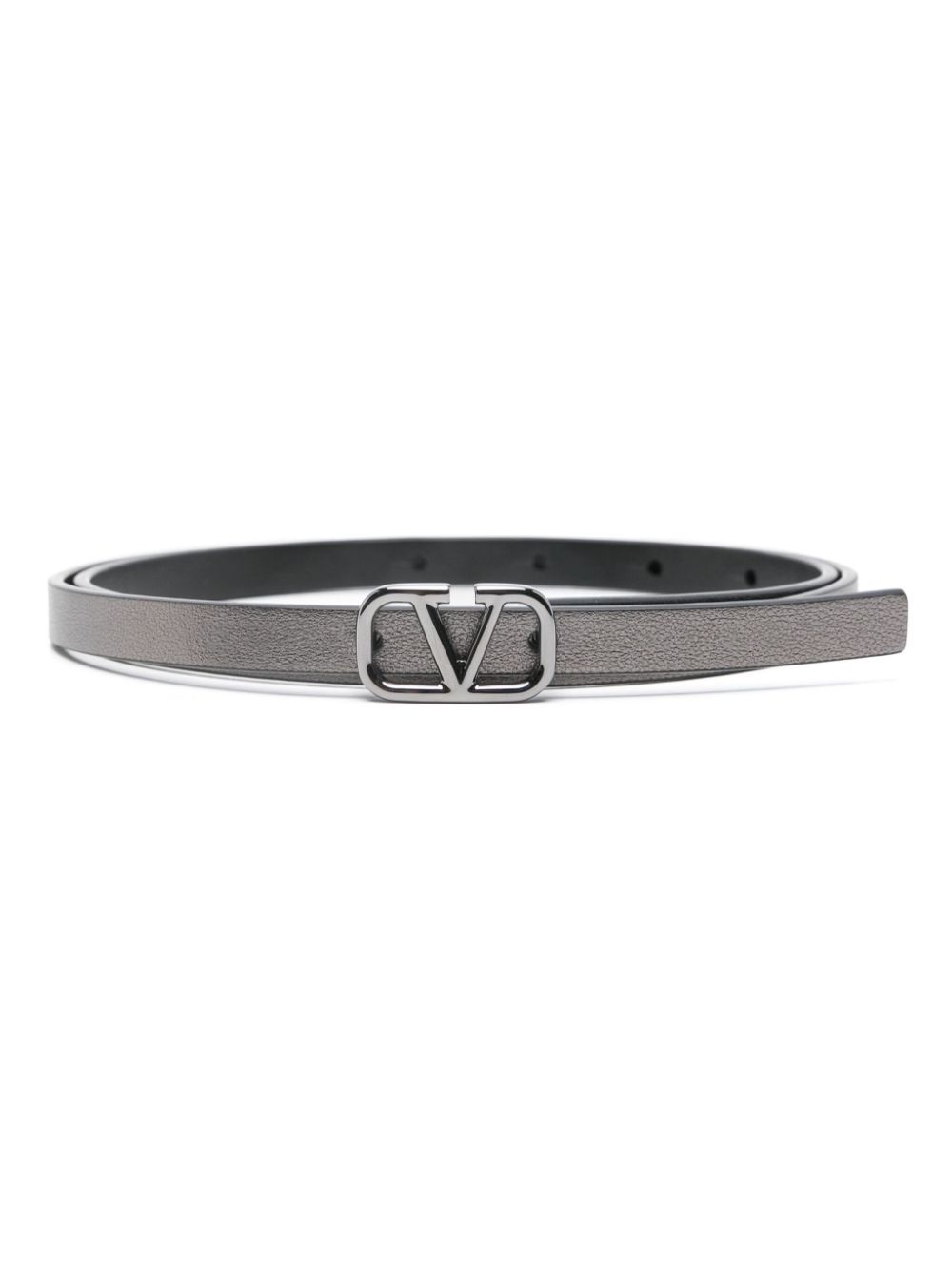 Vlogo signature leather reversible belt - 1