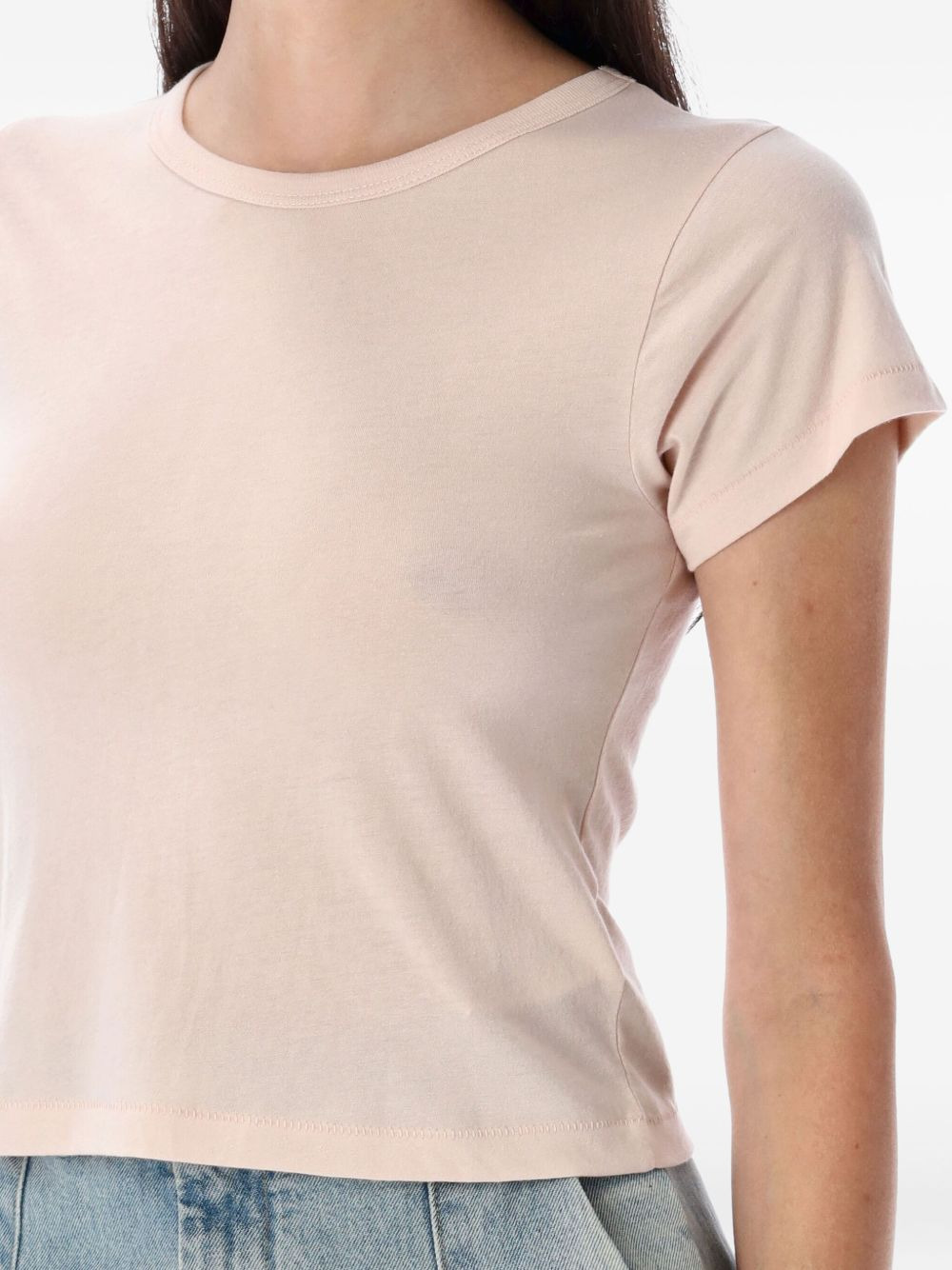 short-sleeve cropped baby tee - 3