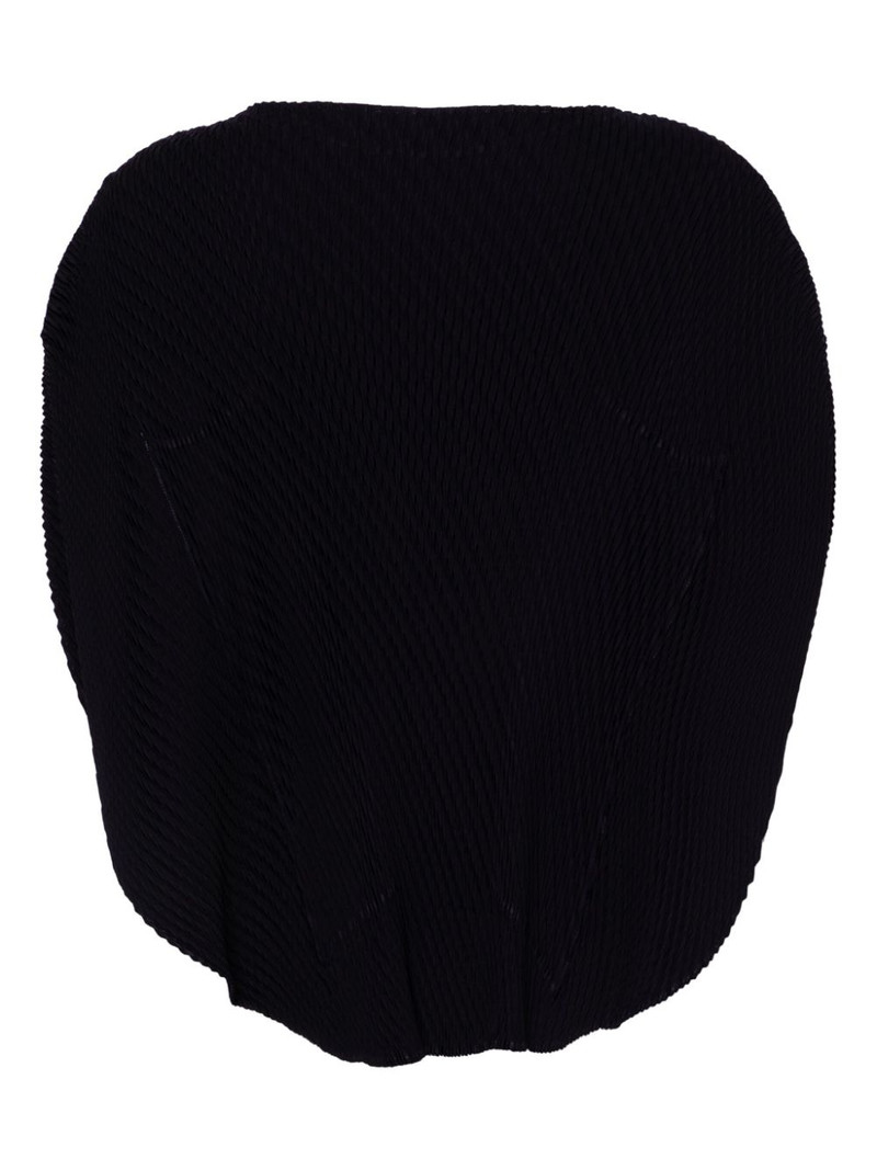 ISSEY MIYAKE raised-plissé top outlook