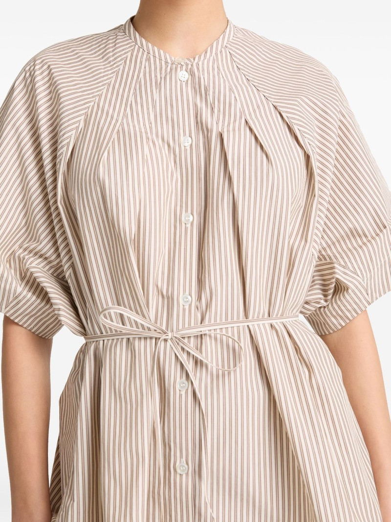 striped pleated poplin shirt 5
