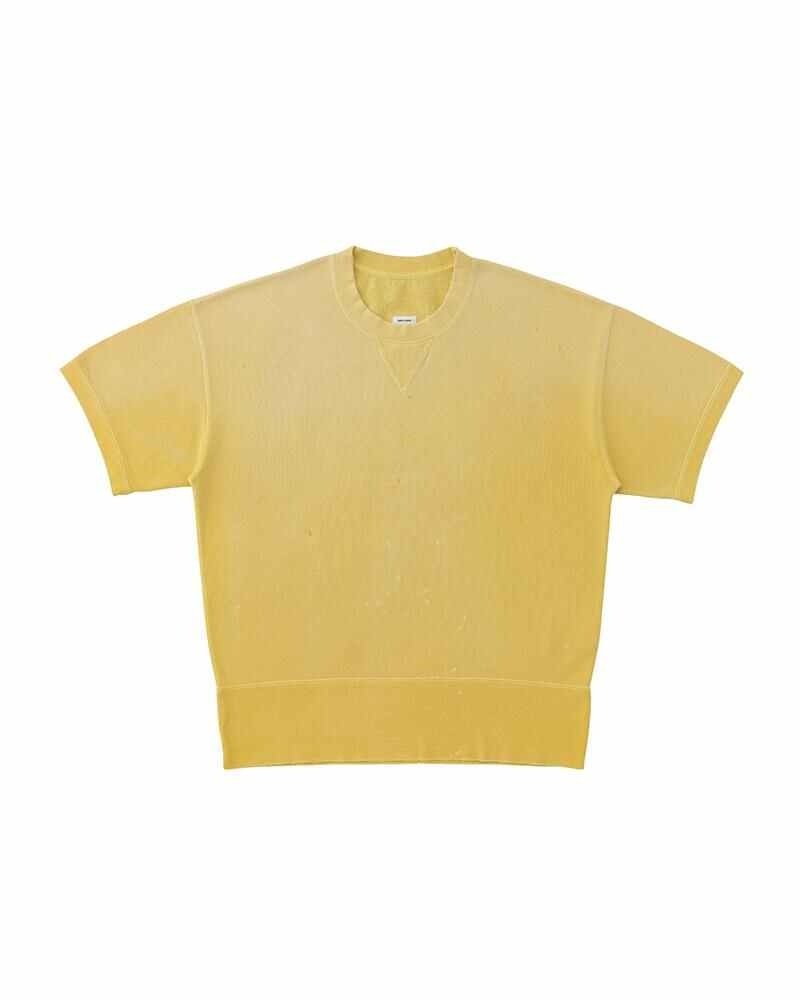 visvim COURT SWEAT S/S CRASH YELLOW | REVERSIBLE