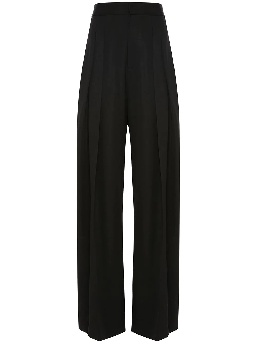 buckled wide leg trousers - 1