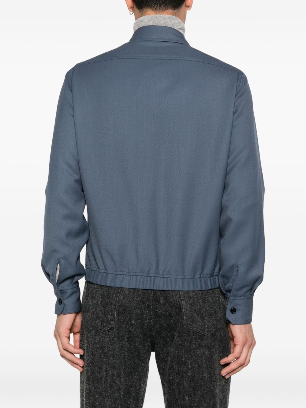 button-fastening flap-pocket jacket - 4