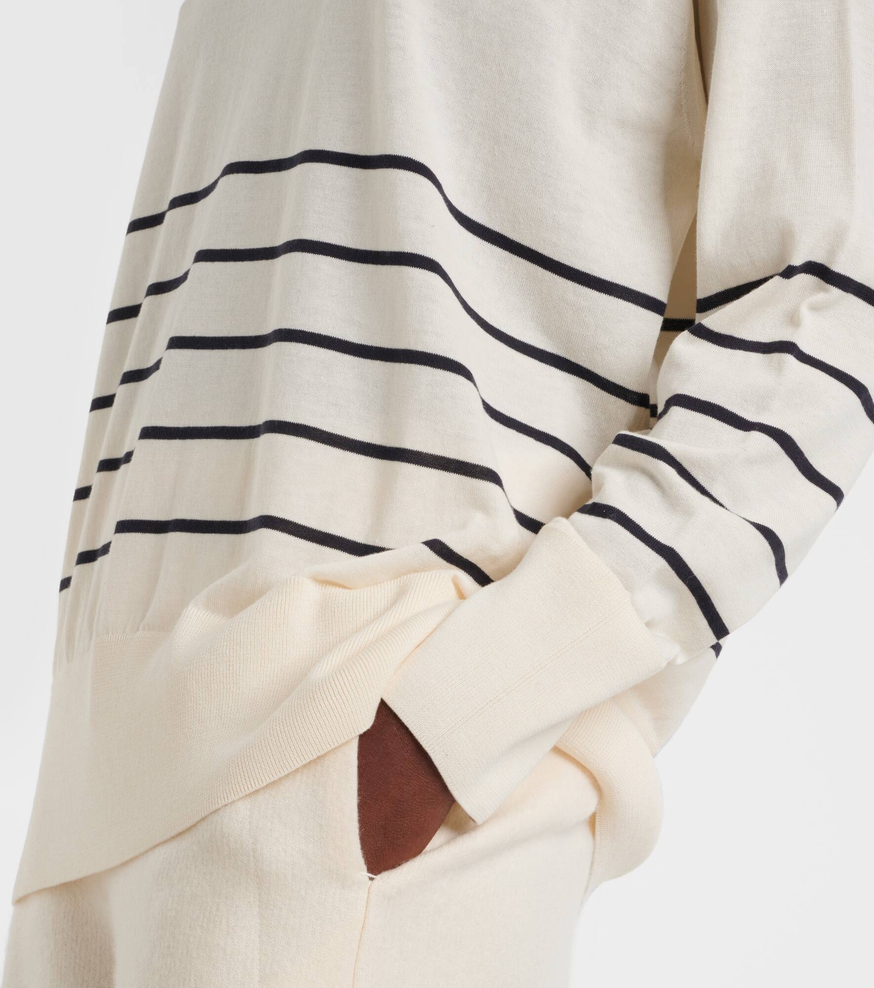 Levante striped cotton and silk sweater - 5