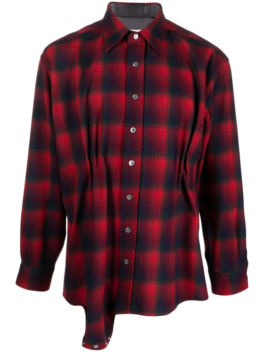 x Pendleton checked wool playsuit shirt - 1
