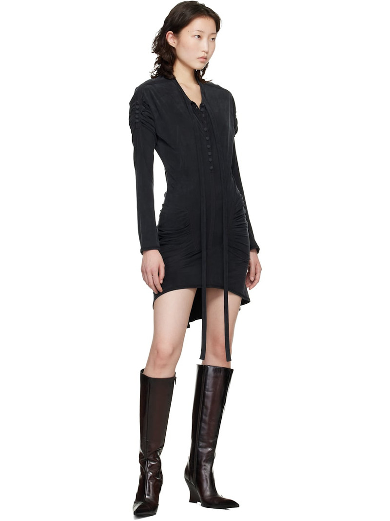 KNWLS Black Leia Minidress outlook