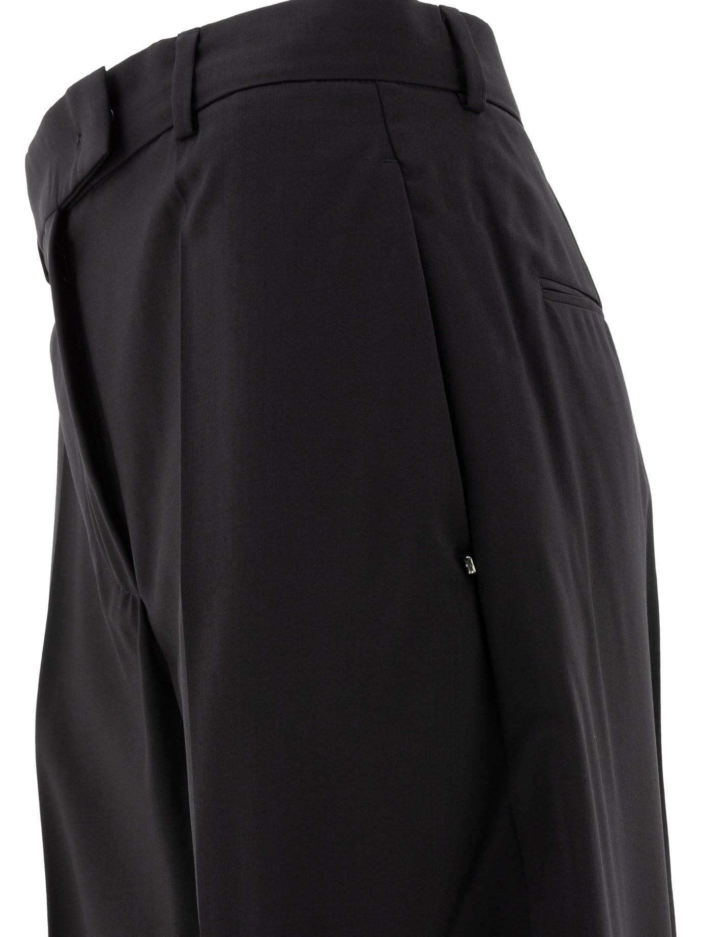 Max Mara Sportmax - Max Mara Sportmax Oversize Trousers In Stretch Wool - 4