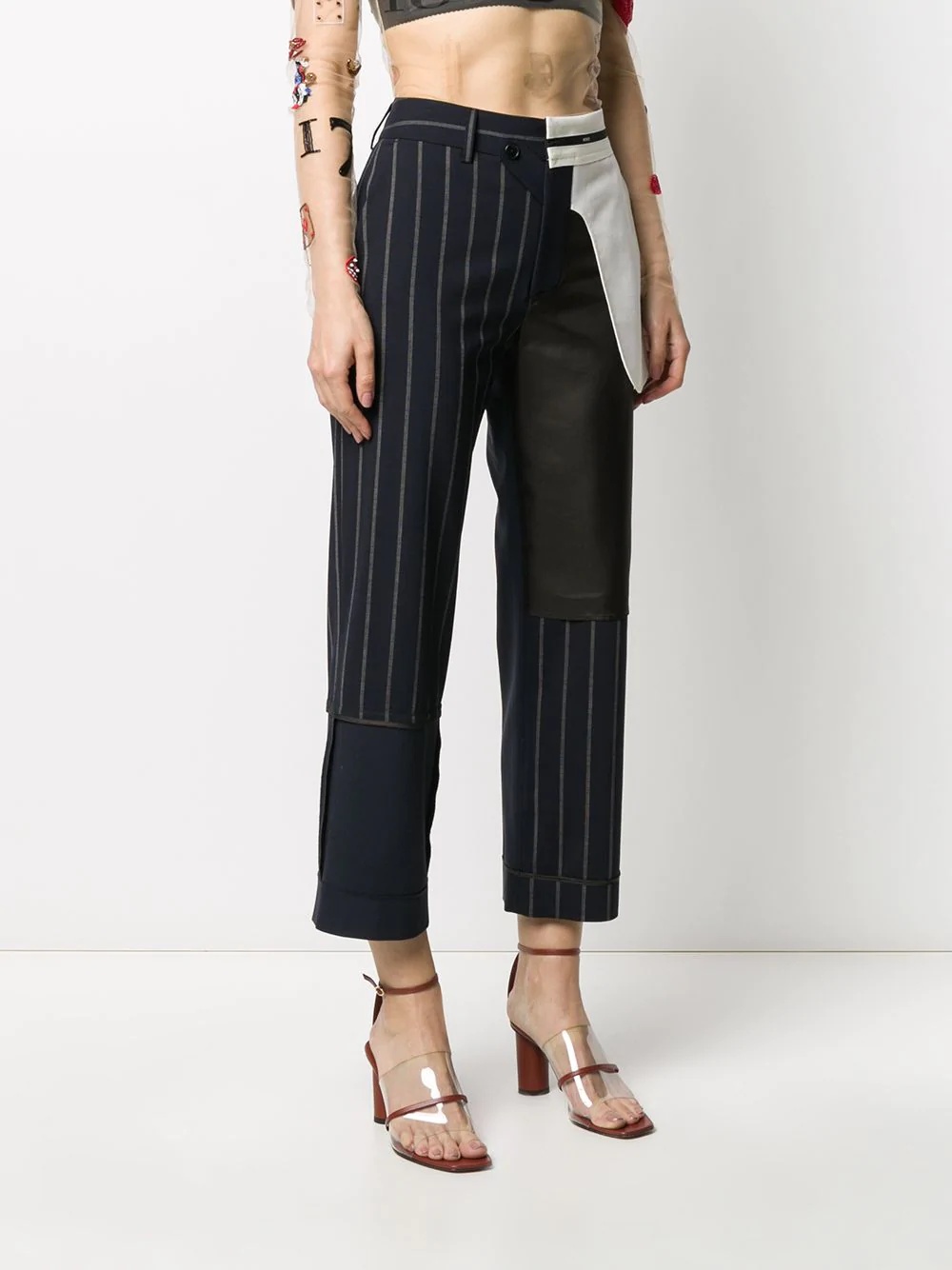 Inside-Out Patchwork trousers - 3