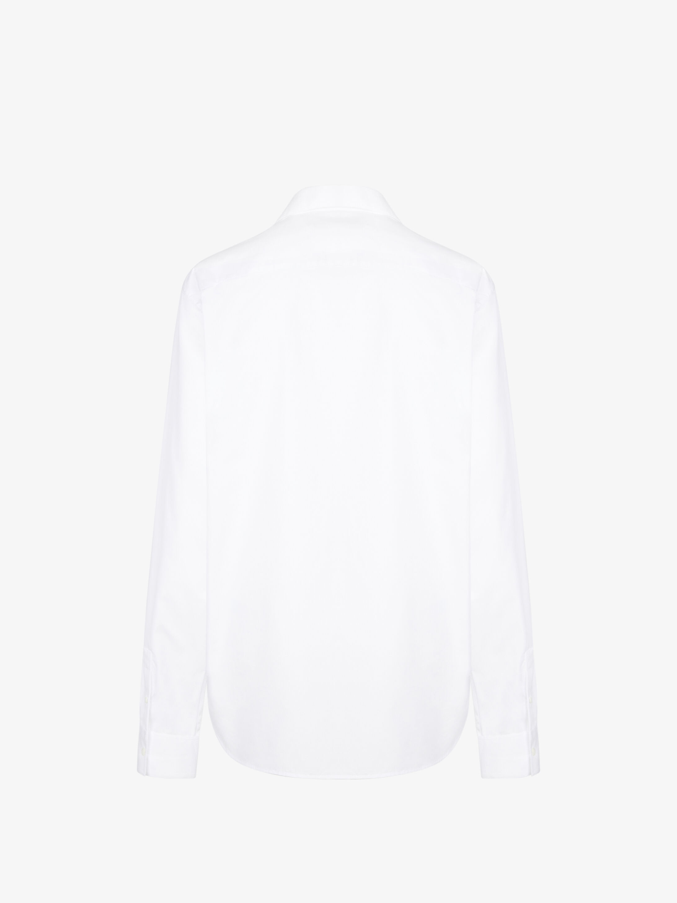 Wrap over shirt in poplin - 4