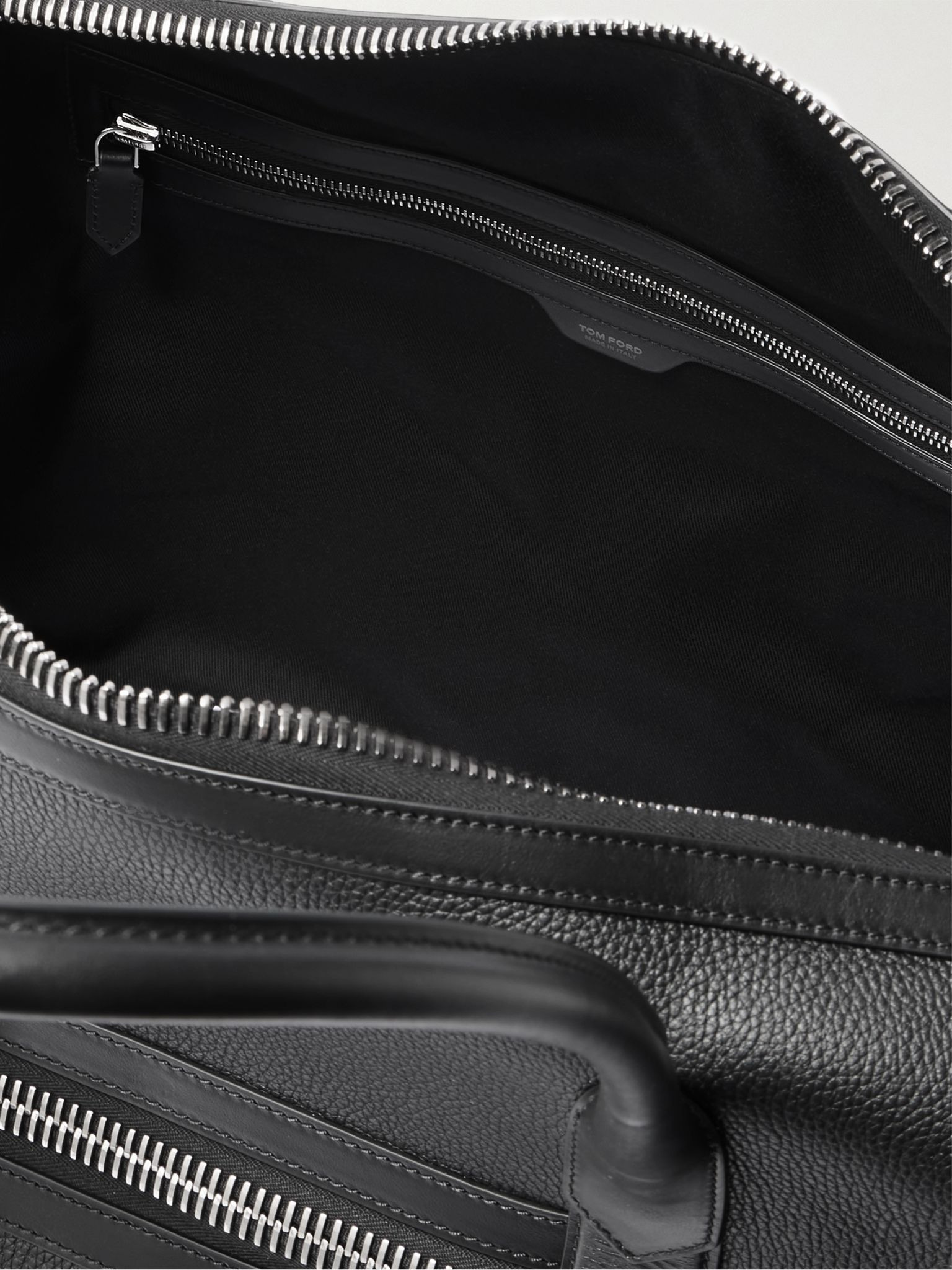 Buckley Full-Grain Leather Weekend Bag Black - 5