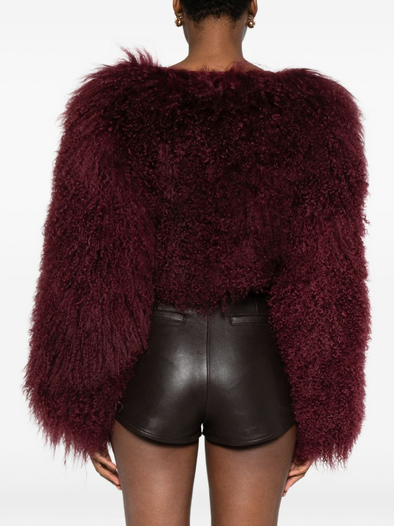 Luxe cropped fur jacket 4