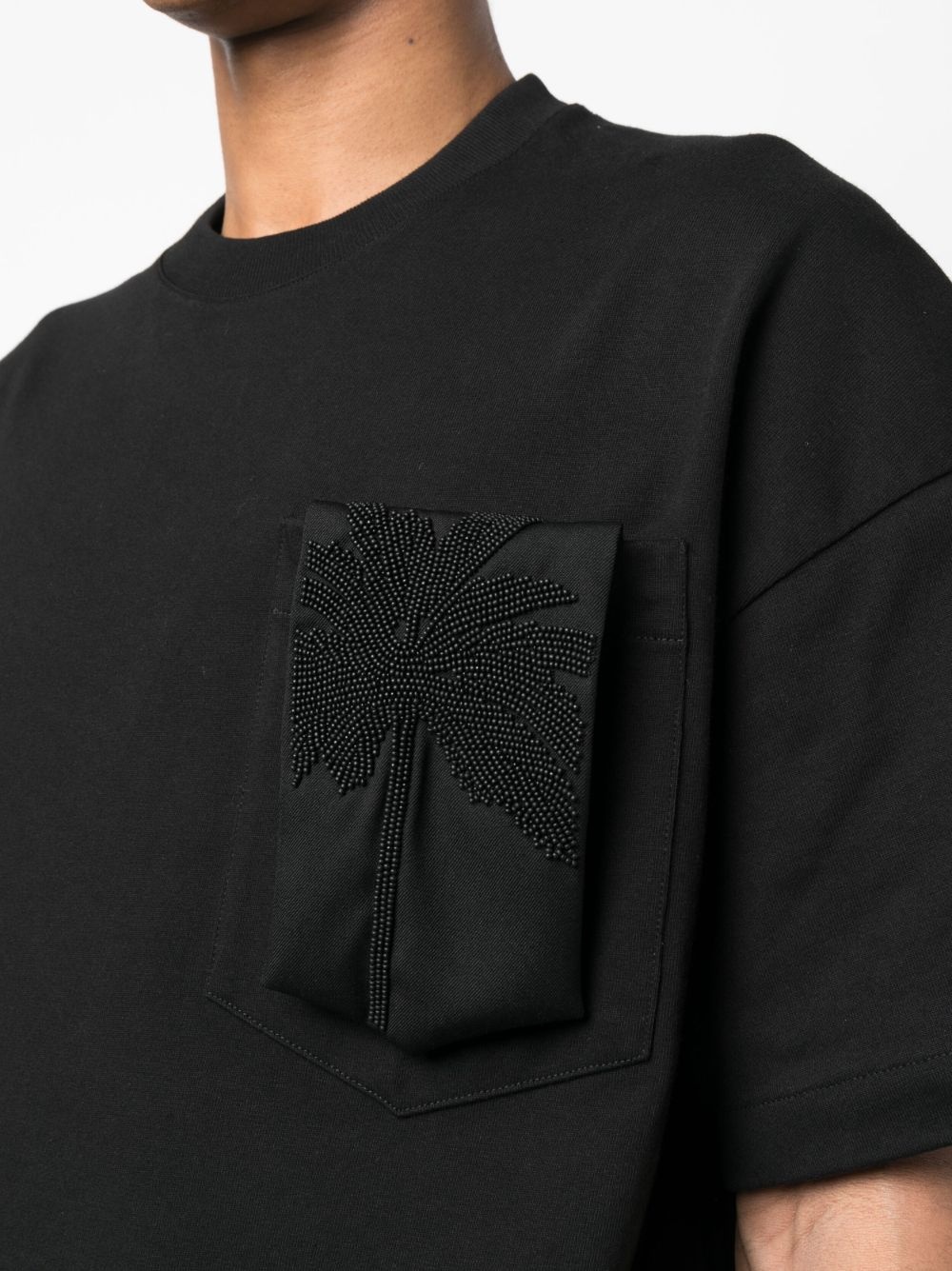patch-pocket cotton T-shirt - 5