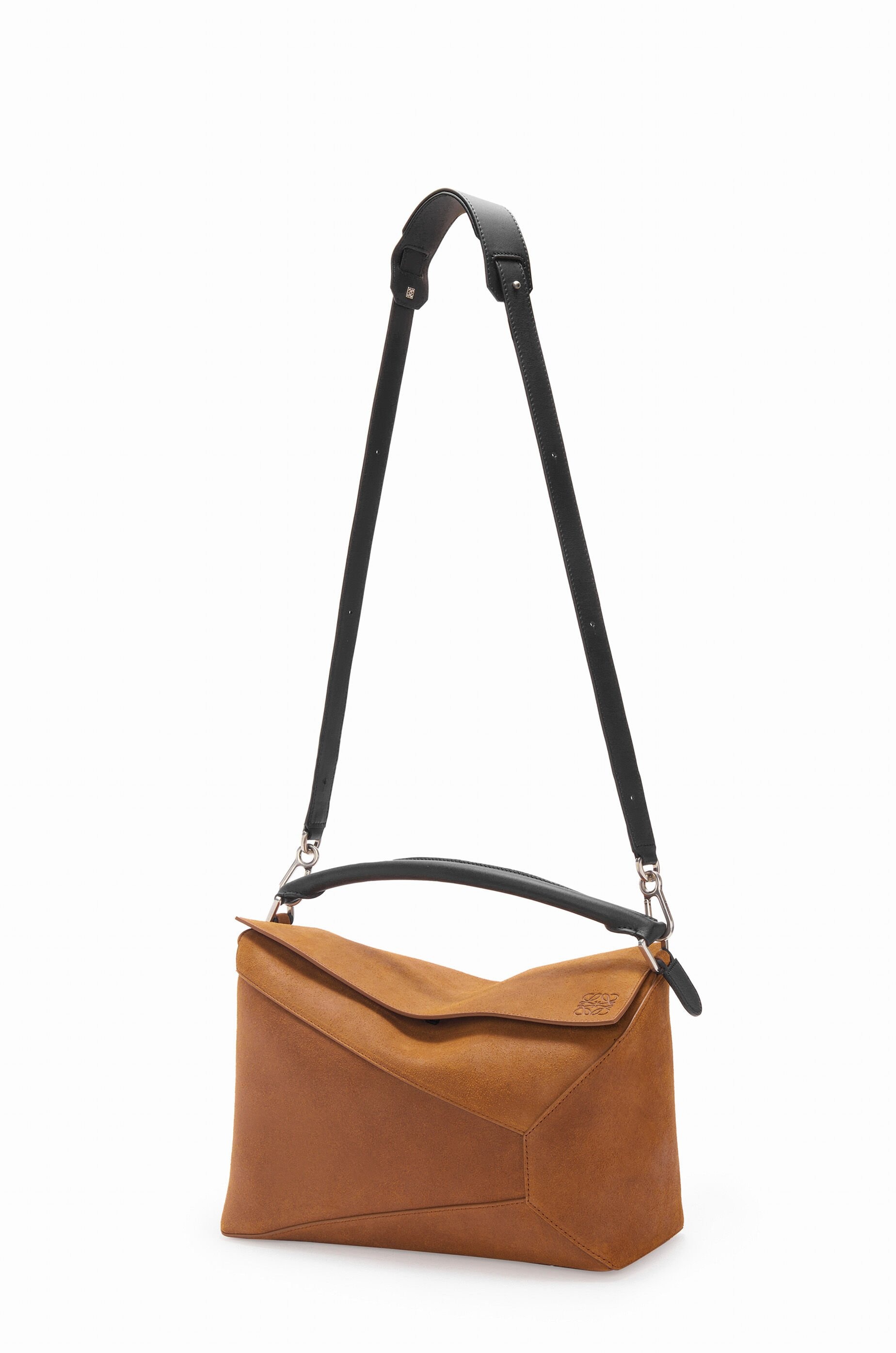 Large Puzzle bag in pressed suede - 5