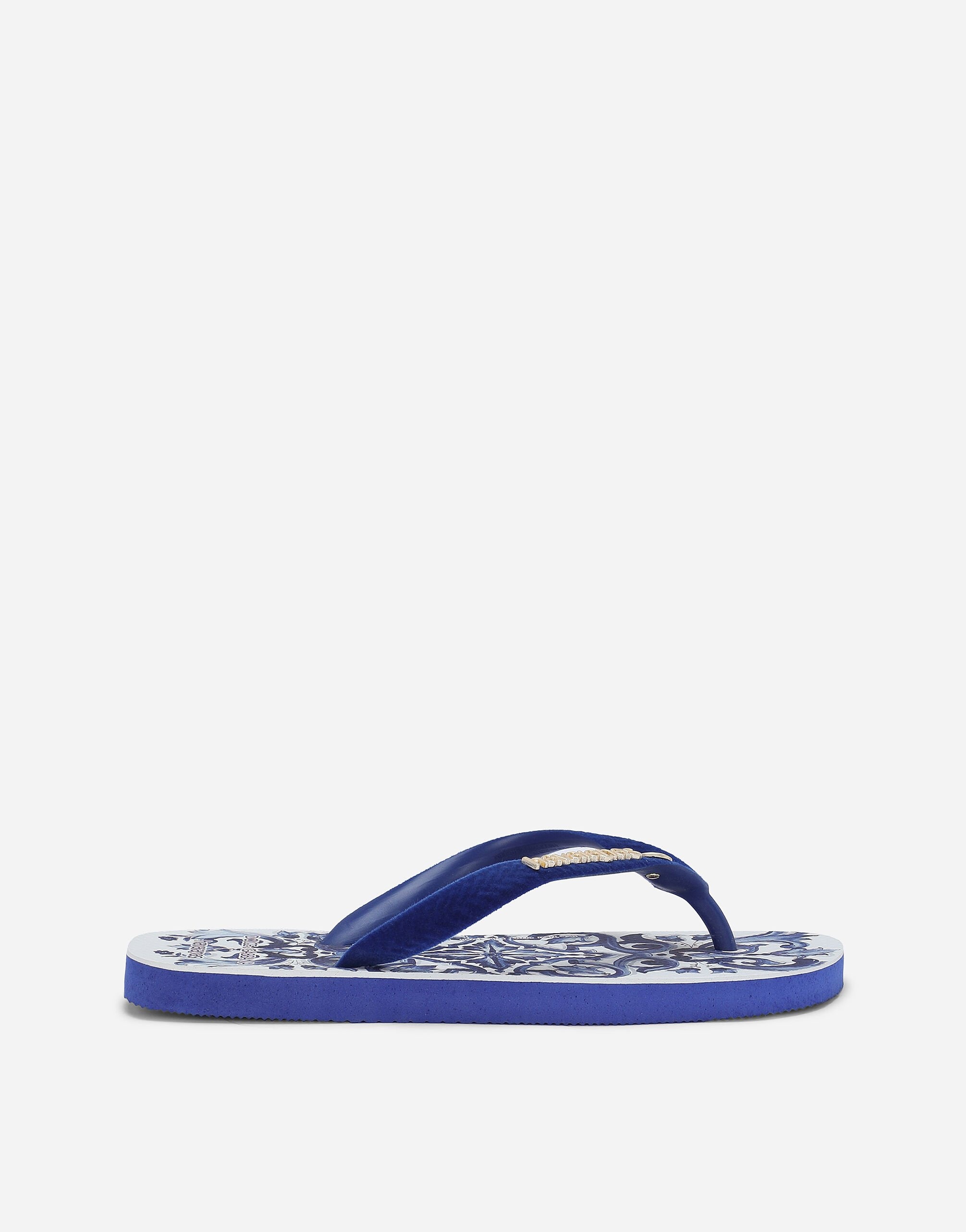 Dolce&Gabbana x Havaianas Blu Mediterraneo Flip-Flops - 1